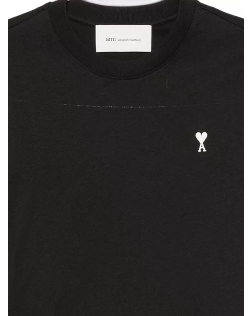 AMI Black Ami De Coeur Cotton Long Sleeve T-Shirt