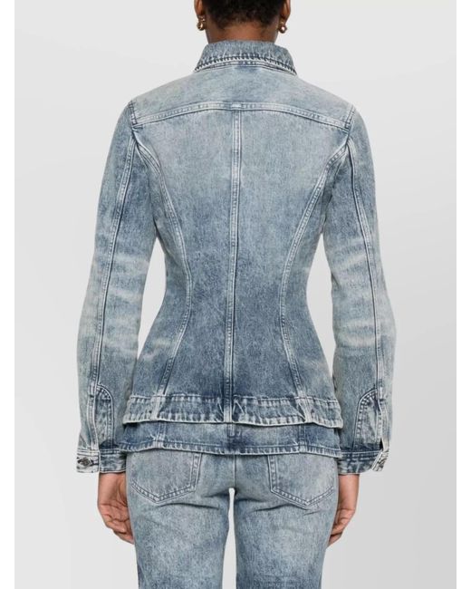 DIESEL Blue Fitted Jacket