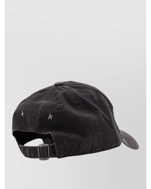 Golden Goose Deluxe Brand Gray Cotton Logo Baseball Cap for men