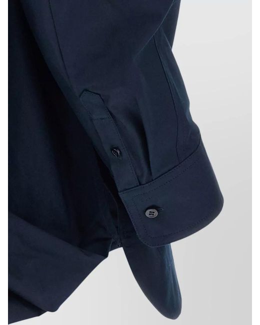 Jacquemus Blue Draped Asymmetric Boat Neck Oversized Shirt