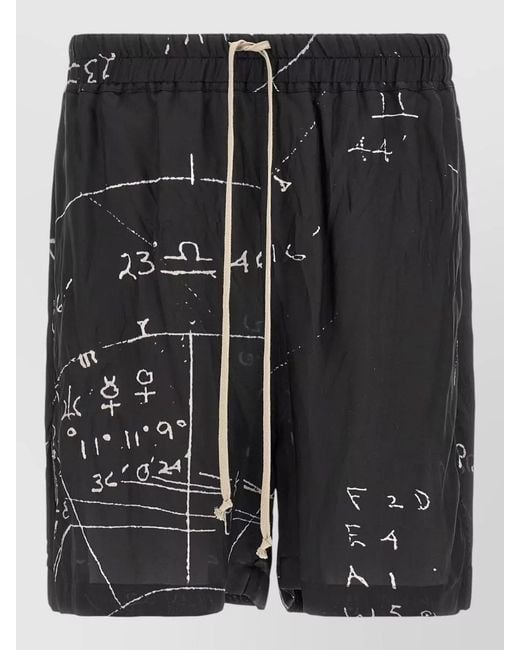 Rick Owens Black Boxers Bermuda Shorts for men