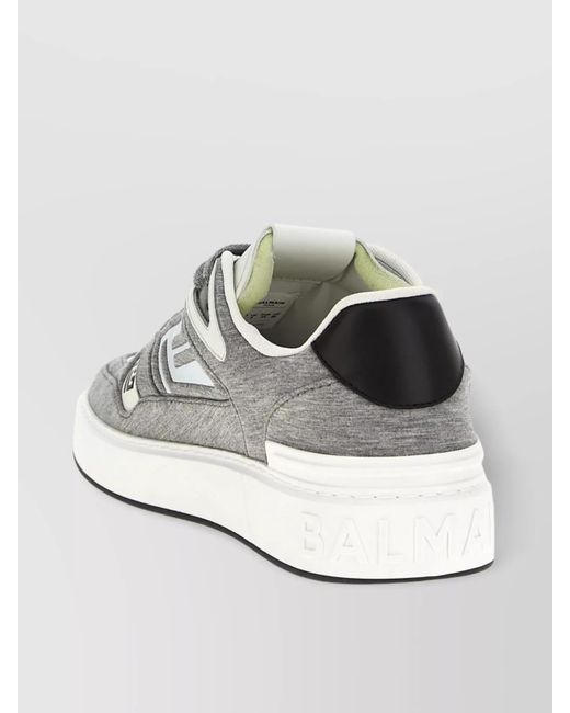 Balmain Metallic B-Court Skate Low-Top Sneakers for men