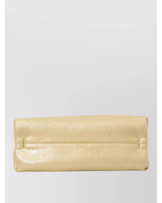 Stella McCartney Natural Falabella Mini Clutch Bag