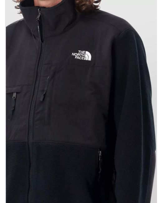 The North Face Blue Fleece Panelled Zip-Up Jacket for men
