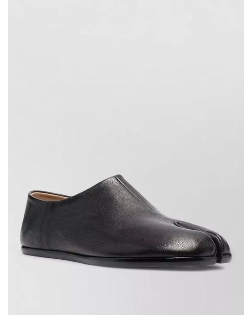 Maison Margiela Gray Leather Tabi Loafers for men