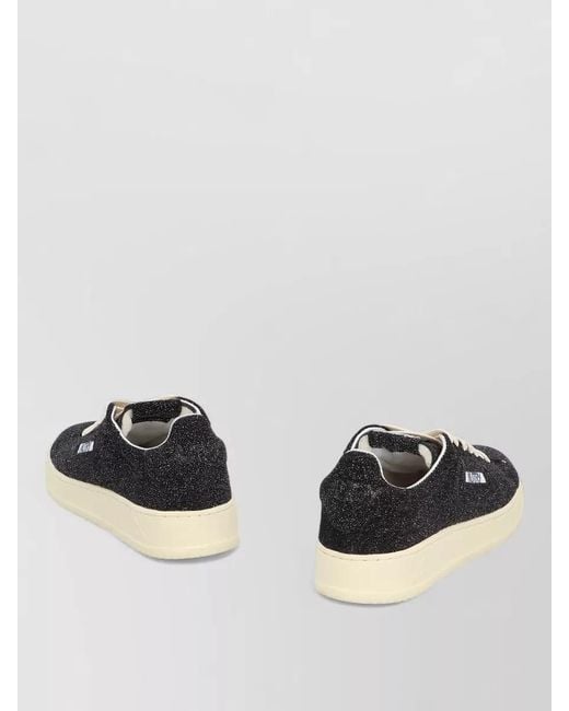 Autry Metallic Dallas Low Top Lace Up Sneakers