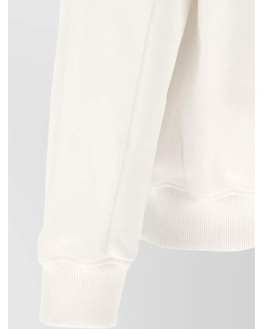 Casablanca White Organic Cotton Printed Hoodie for men