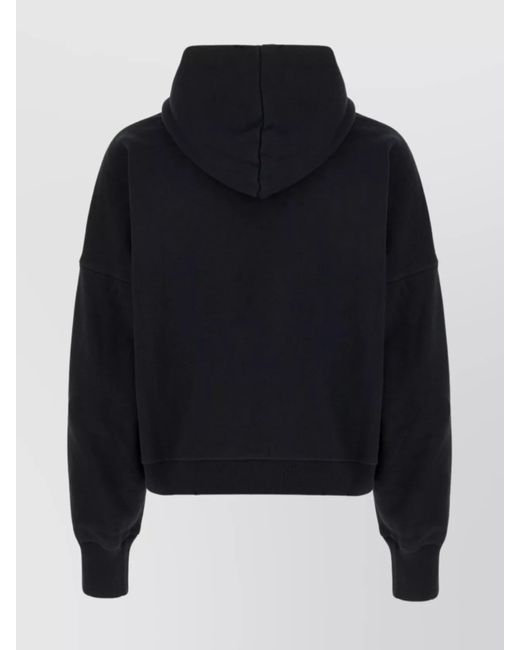 McQueen Blue Cotton Hoodie for men