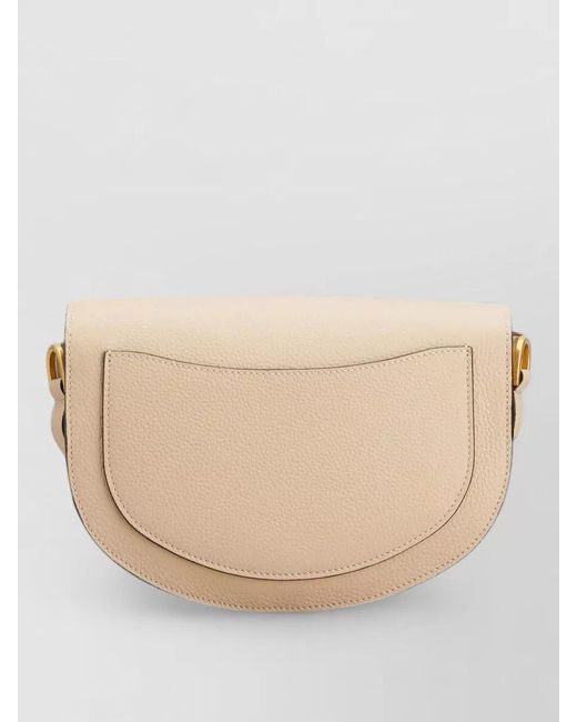 Tod's Natural T Signature Mini Leather Shoulder Crossbody Bag