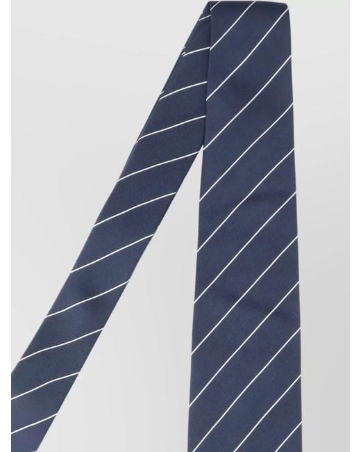 Lardini Blue Striped Tie Adjustable Length Slim Shape for men