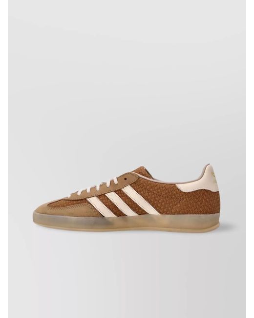 Adidas Brown Suede Leather Gazelle Indoor Low-Top Sneakers