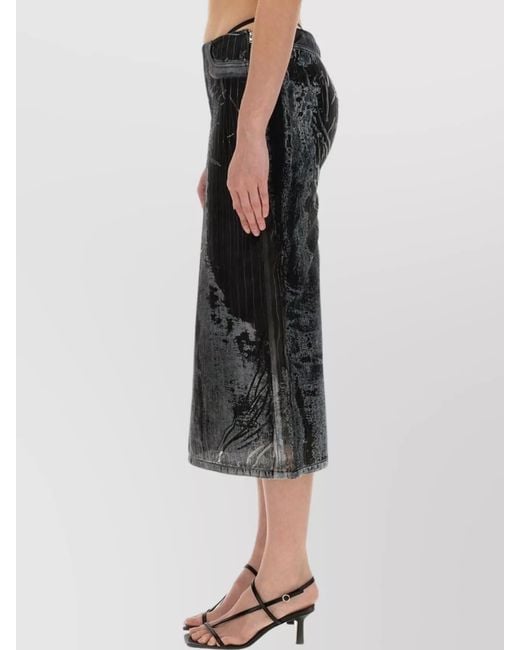 DIESEL Black Straight Skirt