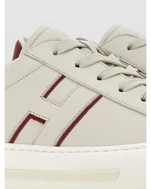 Hogan Natural Silk And Nylon Low-Top Sneakers for men