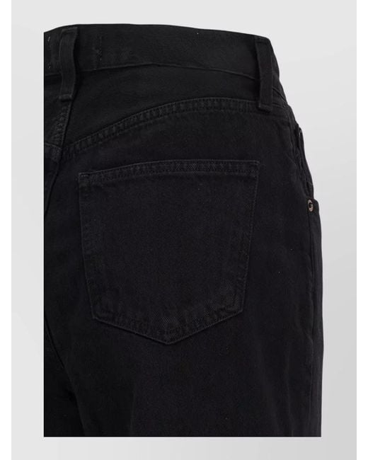 Agolde Blue High Rise Wide Leg Denim Jeans