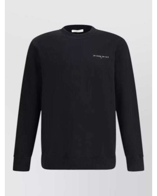 Ih Nom Uh Nit Blue Printed Cotton Sweatshirt for men