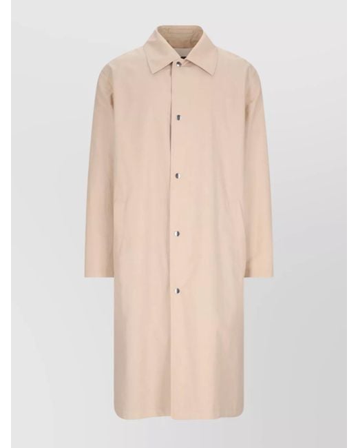 Jil Sander Natural Cotton Coat for men