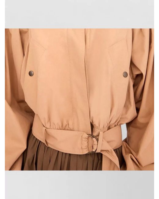 Chloé Natural Cotton Cropped Belted Jacket