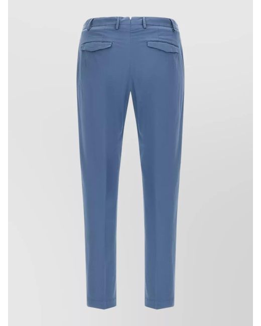 PT Torino Blue Master Tailored Trousers Belt Loops Pockets for men