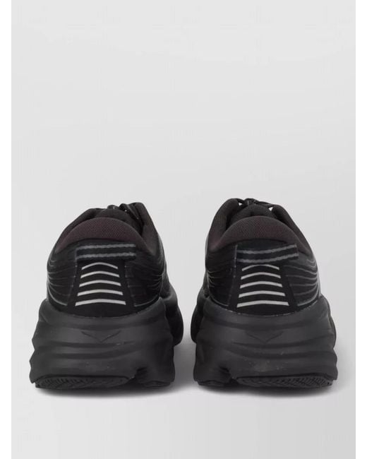 Hoka One One Black Mesh Sneakers Pull Tab Rubber Outsole