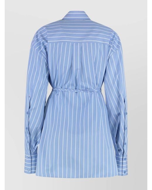Sportmax Blue Striped Shirt