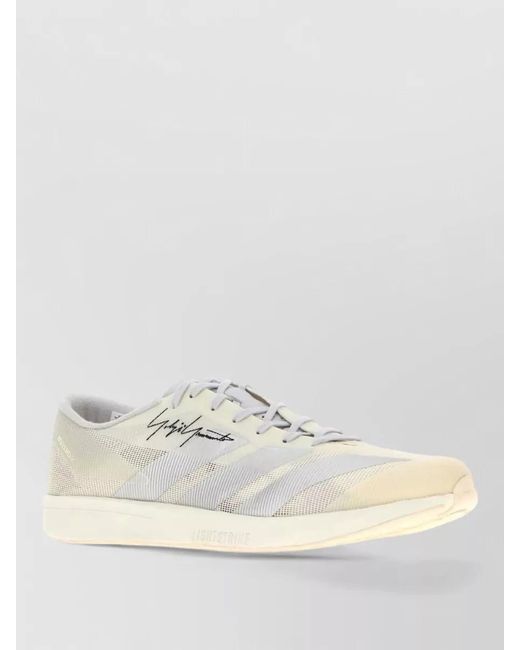 Y-3 Natural Rubber Mesh Lace Up A 3 Sneakers