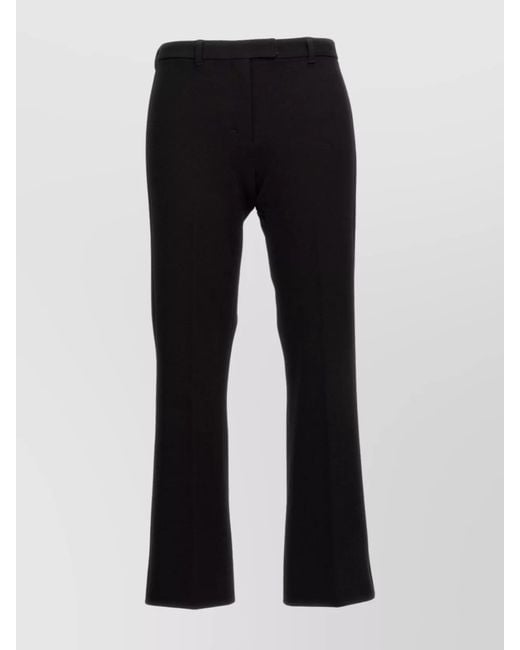 Max Mara Black Humanitarian Flared Leg Trousers