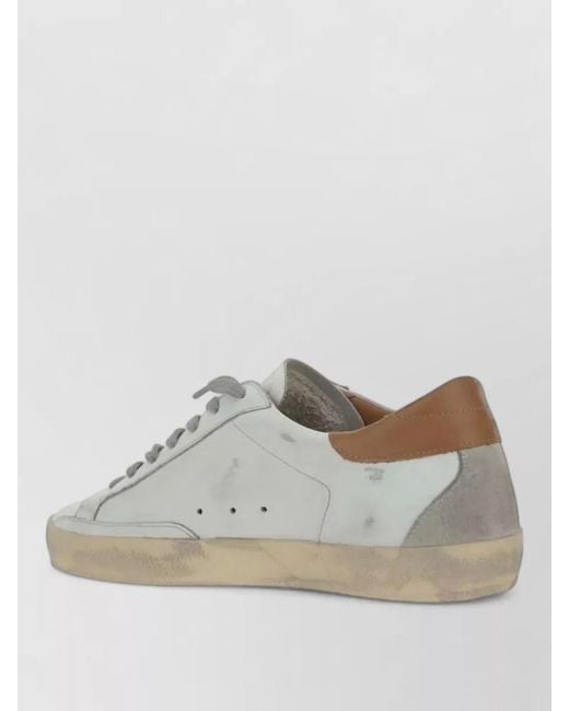 Golden Goose Deluxe Brand Gray Leather Low-Top Sneakers for men