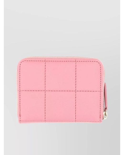 DSquared² Pink Leather Logo Wallet