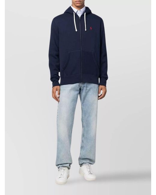 Polo Ralph Lauren Blue The Cozy Hooded Sweater for men