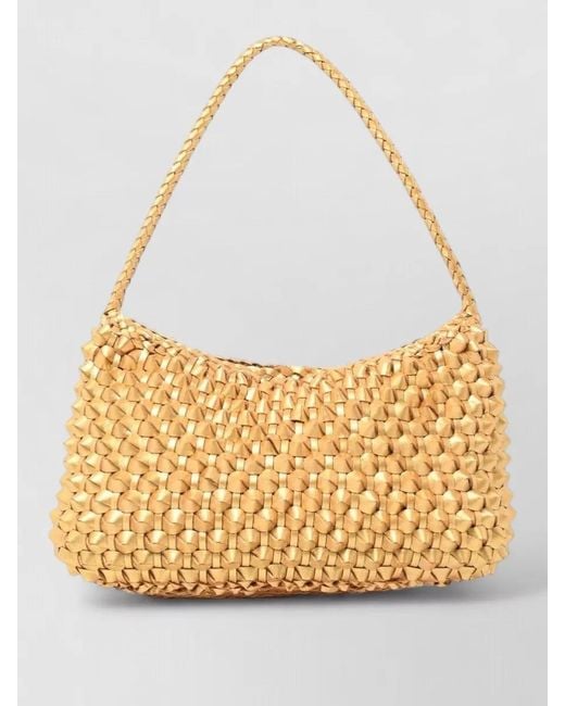 Dragon Diffusion Metallic Leather Shoulder Bag