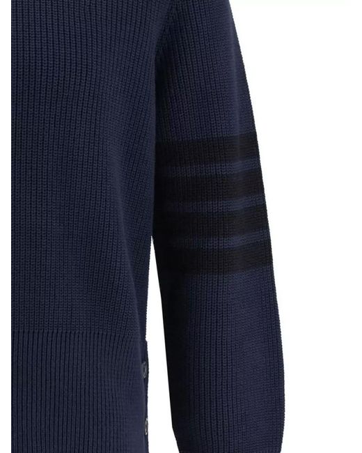 Thom Browne Blue Cotton Sweatshirt for men