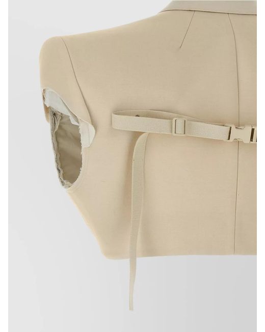 Rick Owens Natural Micro Tatlin Vest