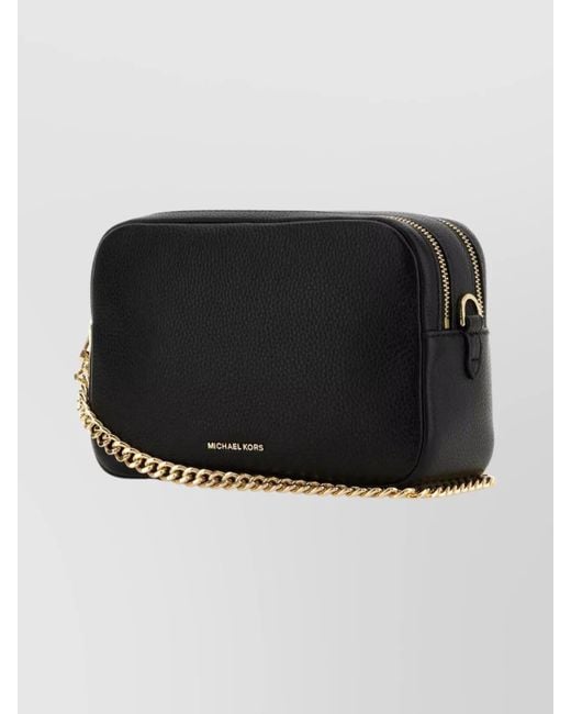 Michael Kors Black Medium Leather Shoulder Bag