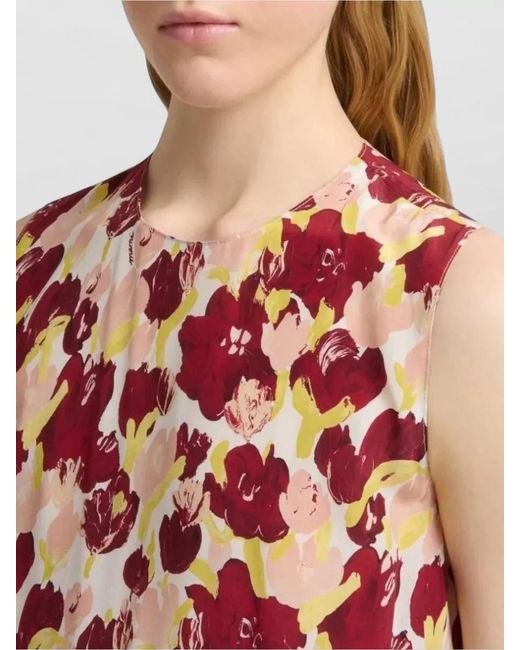 Marni White Empire Waist Maxi Dress Sleeveless Round Neckline