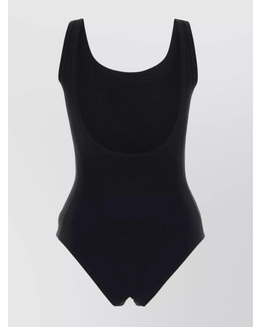Jil Sander Black Logo Swimsuit