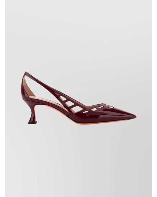 Santoni Pink Leather Pumps