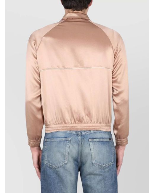 Saint Laurent Blue Teddy Zip Jacket for men