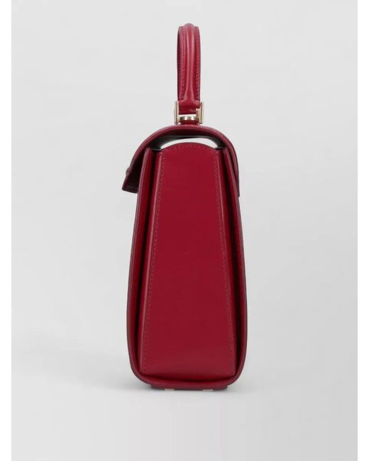 Anya Hindmarch Red Chubby Leather Shoulder Bag