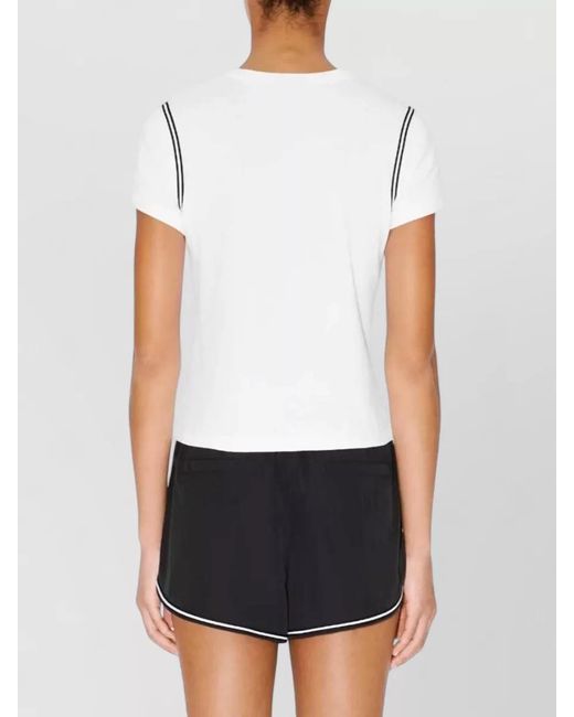 KENZO White Cotton Embroidered T-Shirt