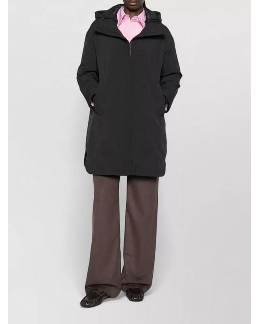 Herno Black Puffer Parka Coat