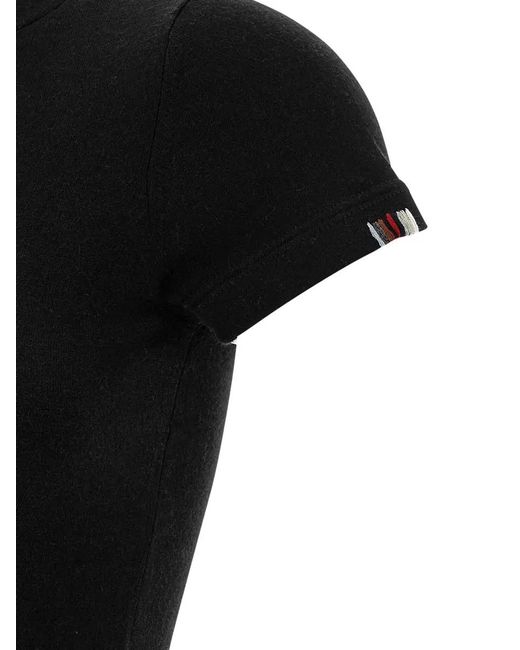 Extreme Cashmere Black N292 America Short Sleeve Crew Neck T Shirt