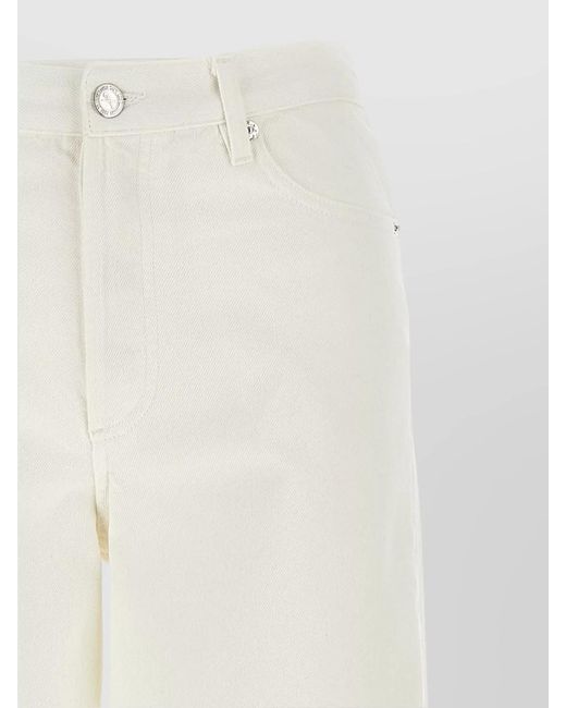 A.P.C. White Denim Wide-Leg Jeans