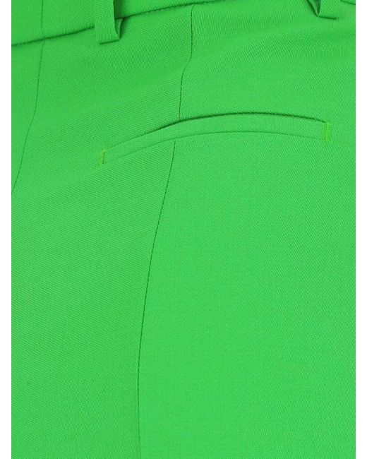 McQueen Green Tailored Cigarette Trousers