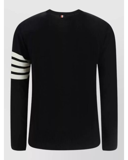 Thom Browne Black Wool Cardigan for men