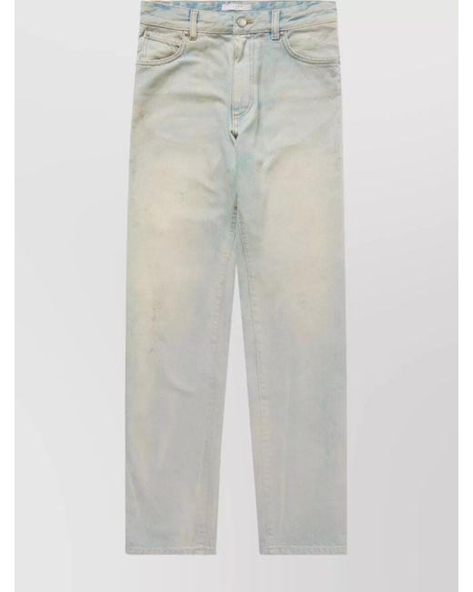 1989 STUDIO White Denim Straight-Leg Boyfriend Jeans