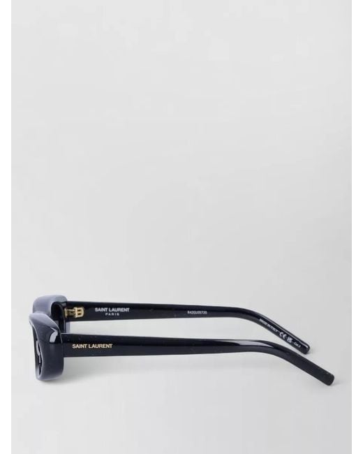Saint Laurent Blue Sl 557 Plump Square Plastic Uv Sunglasses