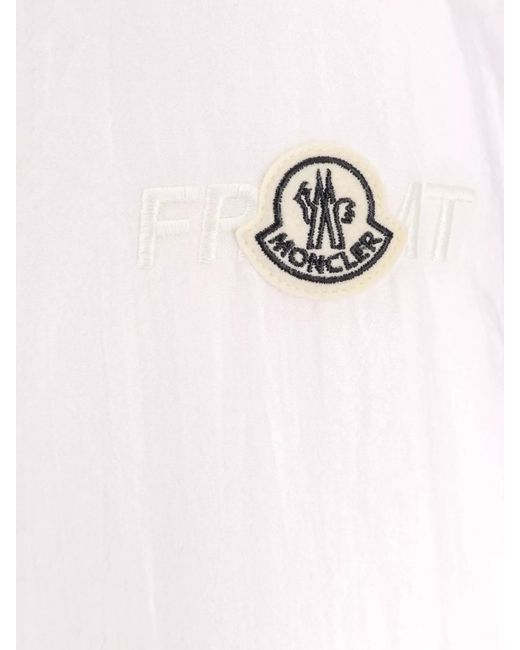 Moncler Genius White Padded Cotton Shirt for men