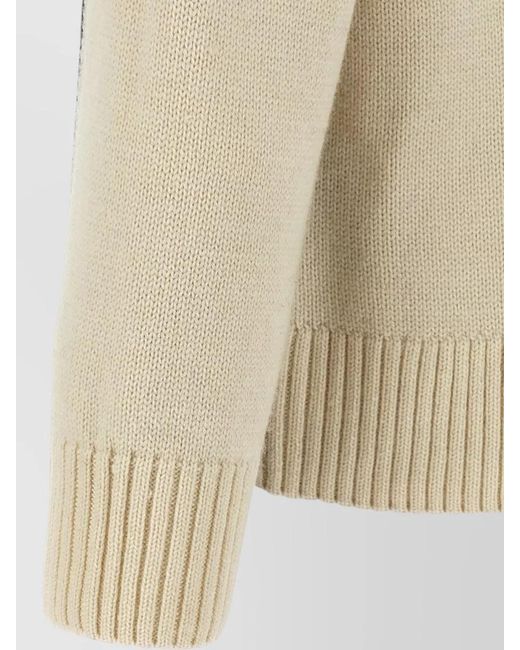 J.W. Anderson Blue Two Tone High-Neck Jumper for men