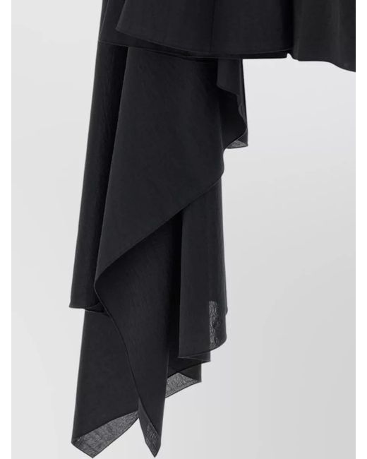 Jacquemus Blue Short Halter Dress Asymmetric Backless Pleated Straps