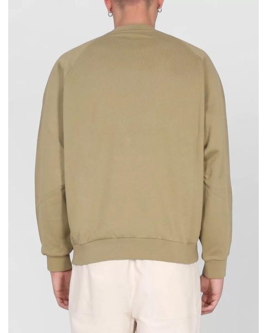 Sunnei Natural Logo Embroidered Sweatshirt for men